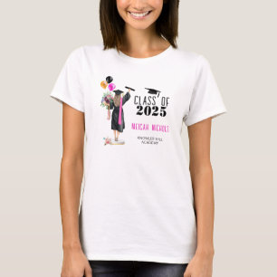 Camiseta Mais velho de graduação deixa garota