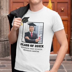 Camiseta Mais velho de Graduação Personalizado Retrato Fo