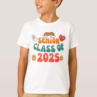 Camiseta Mais velho De Groovy Retro 25 Classe De Graduação