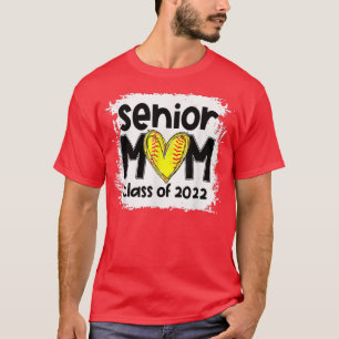 Camiseta Mais velho De Softball Branqueado Classe Mãe De So
