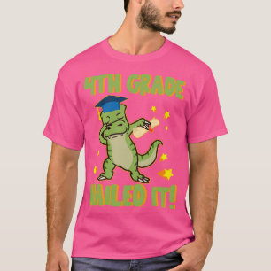Camiseta Mais velho Dinossauro Dabbing 4º Grau Nails Last D