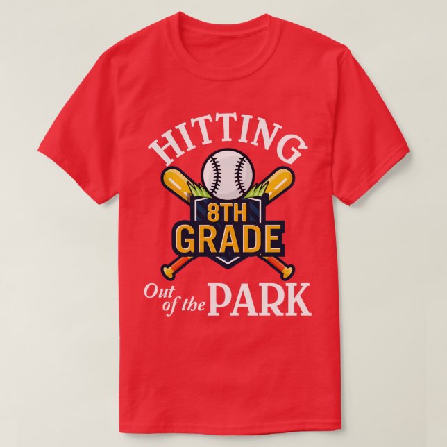 Camiseta Mais velho Do Jogador De Beisebol Atingindo O 8º G (Frente do Design)