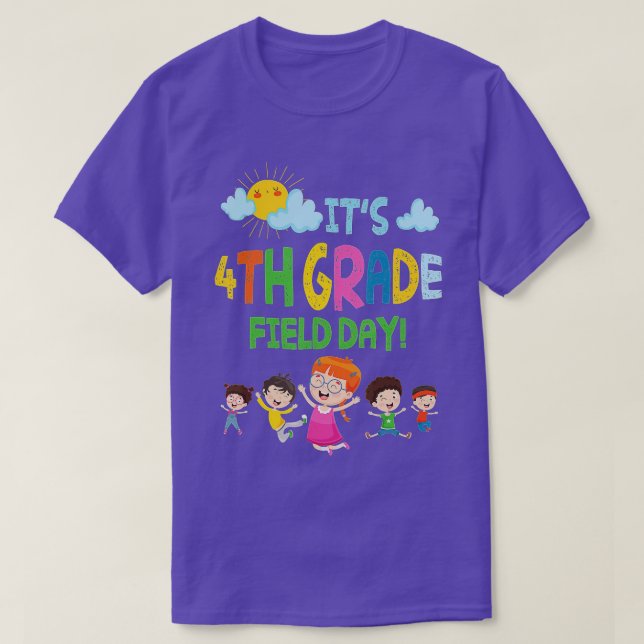 Camiseta Mais velho estudante É Classe de S no 4º ano (Frente do Design)