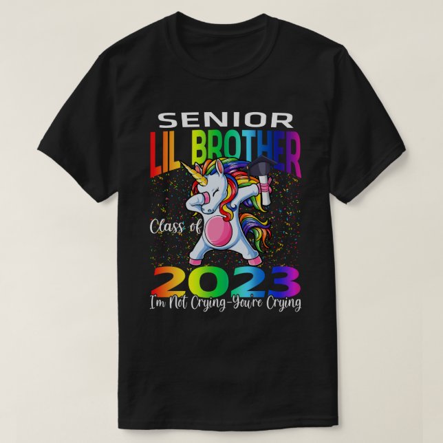 Camiseta Mais velho Lil Brother Classe de 2023 Não estou ch (Frente do Design)