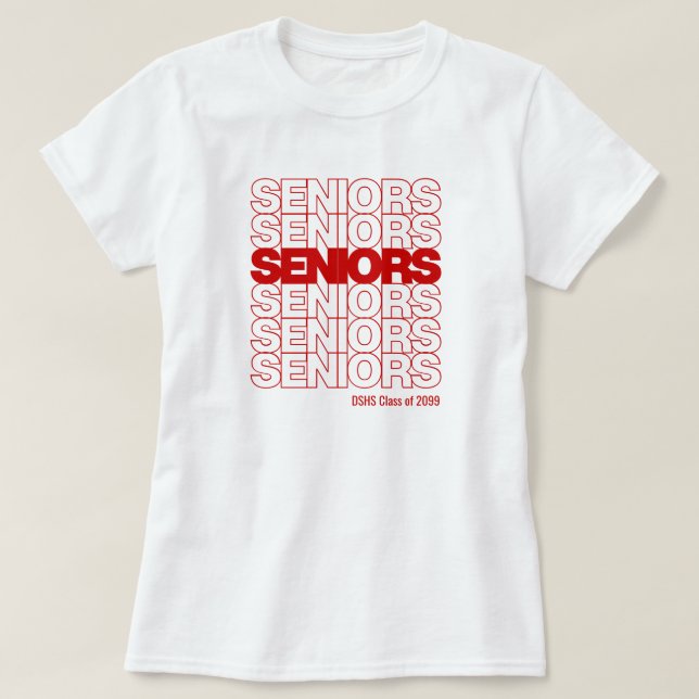 Camiseta Mais velho Mais velho vermelhos (Frente do Design)