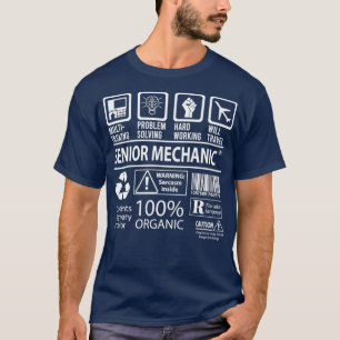 Camiseta Mais velho Mecânico MultiTask Certified Job Oferta