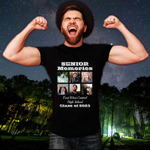 Camiseta Mais velho Memórias Classe 6 Colagem de Fotos 2023