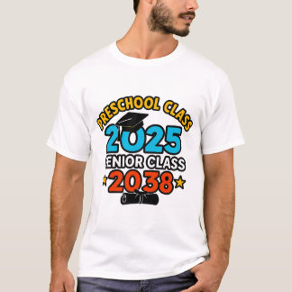 Camiseta Mais velho Preschool 2025 Classe 2038