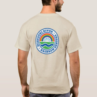 Camiseta Mais velho Rainbow rio Missouri 2L w Logo atrás