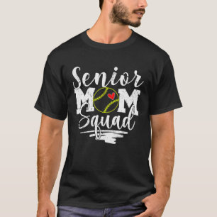 Camiseta Mais velho Softball Mãe Jogo no Esquadrão Viba Mãe