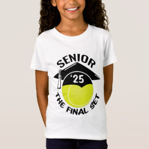 Camiseta Mais velho tênis 2025 Boné de formatura Final