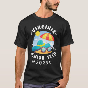 Camiseta Mais velho Virginia Trip 2023 Cute Matching Beach