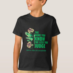 Camiseta Mais você sabe menos borboletas de fita mentais sa