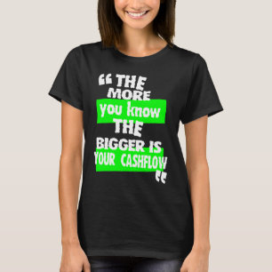 Camiseta Mais você sabe que a taxa de crescimento do fluxo
