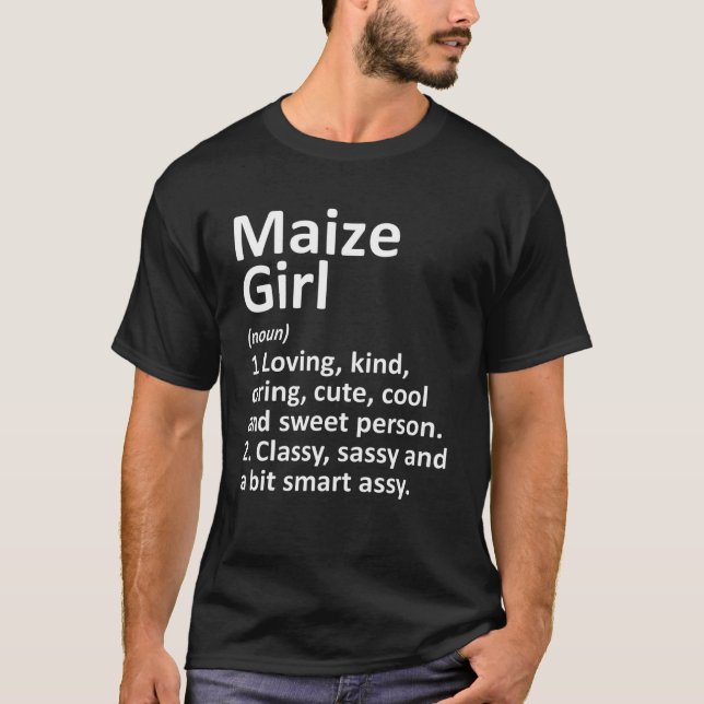 Camiseta MAIZE GIRL KS KANSAS Funny City Home Gift (Frente)