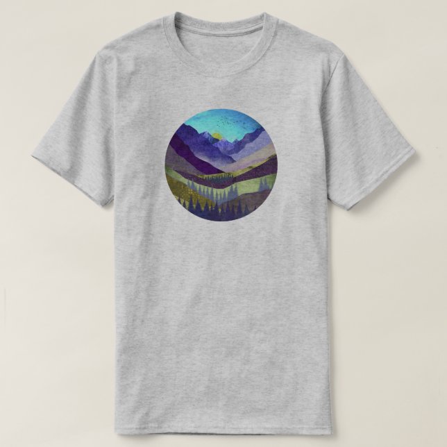 Camiseta Majestade das Montanhas Roxas (Frente do Design)