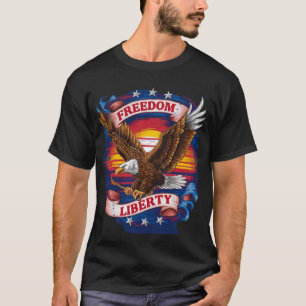 Camiseta Majestade de Águia: Símbolo da Forte Camisa-T