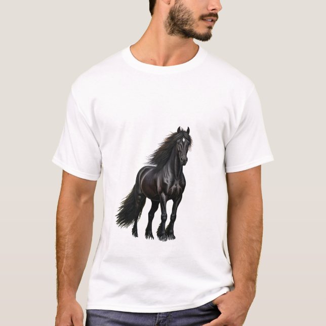 Camiseta Majestade de Black Stallion (Frente)