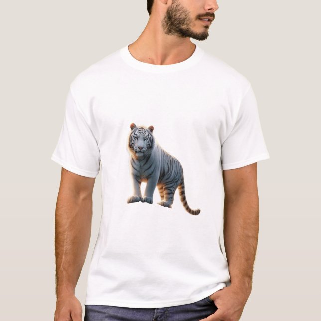 Camiseta Majestade do Tigre Branco. (Frente)
