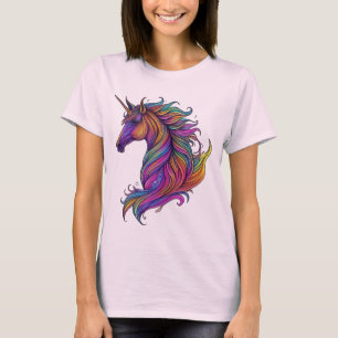 Camiseta Majestade Mística: O Unicórnio Encantado