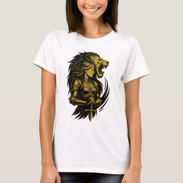 Camiseta Majestade ouro: O Raio do Poder (Frente)