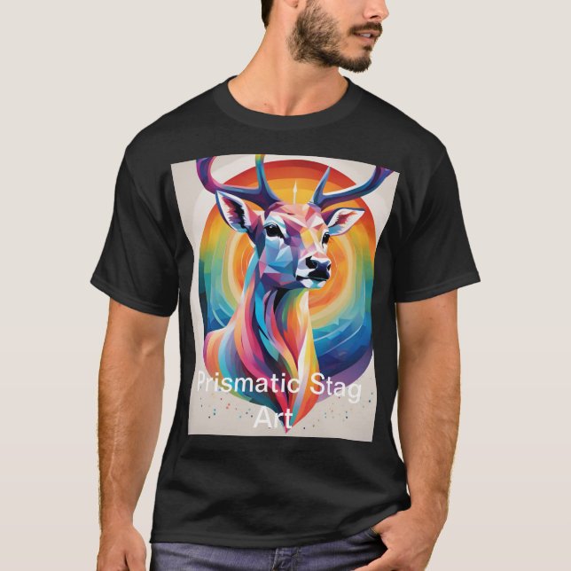 Camiseta "Majestade Prismática do Stag" (Frente)