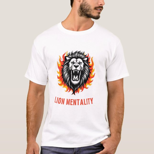Camiseta Majestade Rousada: Fácil Gritar de Leão (Frente)