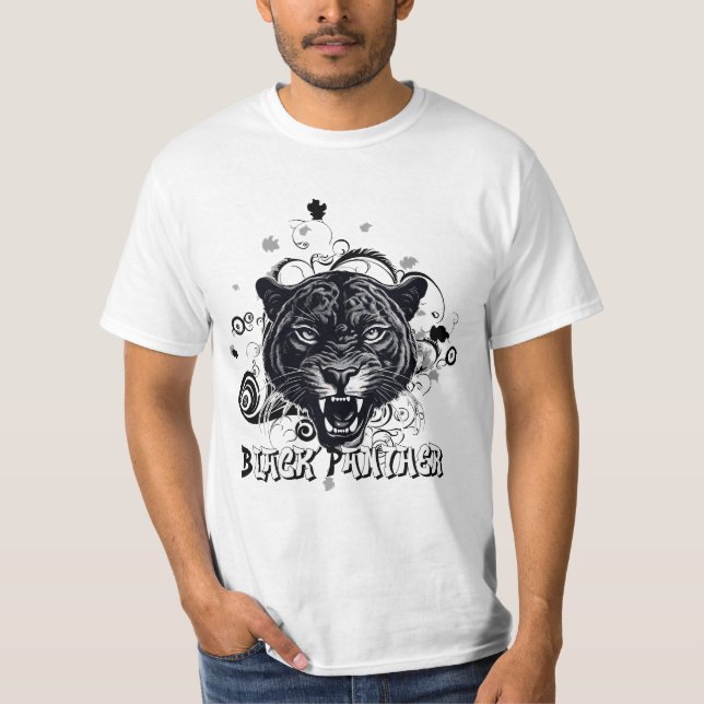 Camiseta Majestade Sombra Impressionante Pantera Negra (Frente)