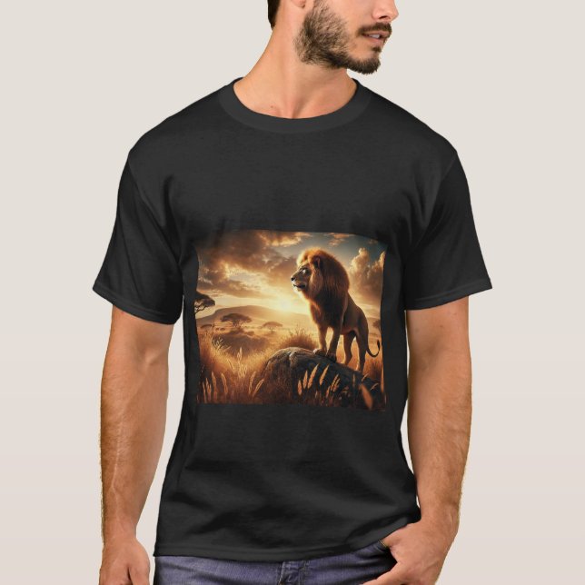 Camiseta majestätischer Löwe (Frente)