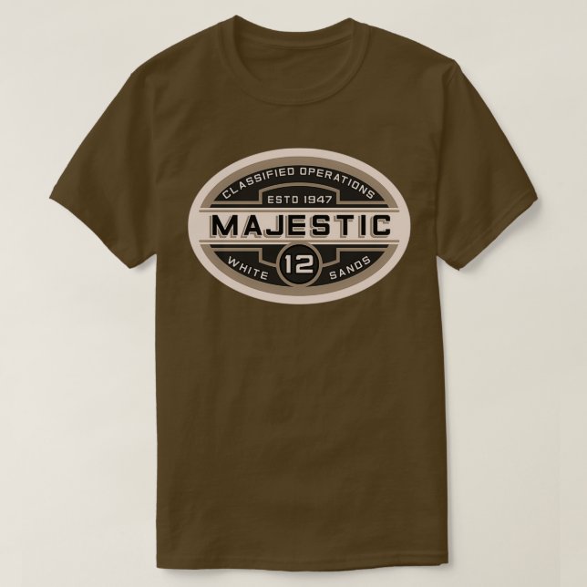 CAMISETA MAJESTIC 12 SEPIA (Frente do Design)