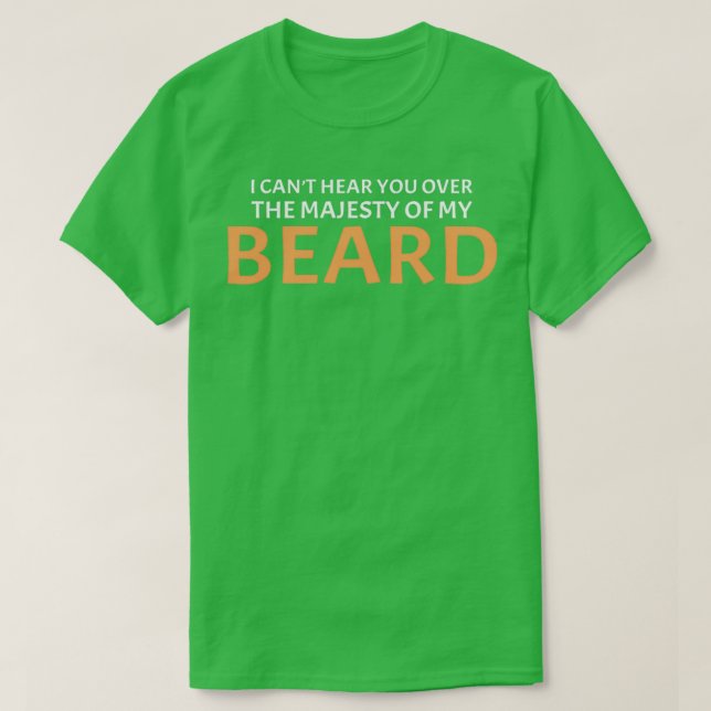 Camiseta majestic full beard beard wearer (Frente do Design)
