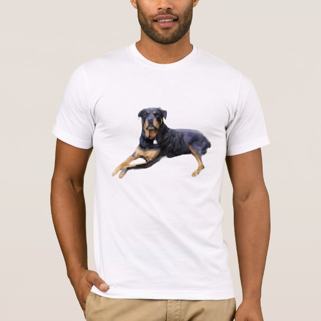 Camiseta Majestic Rottweiler: Serenity in Strength (Frente)