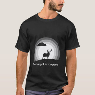Camiseta Majestic Stag Silhouette Under Lunar Light Style B