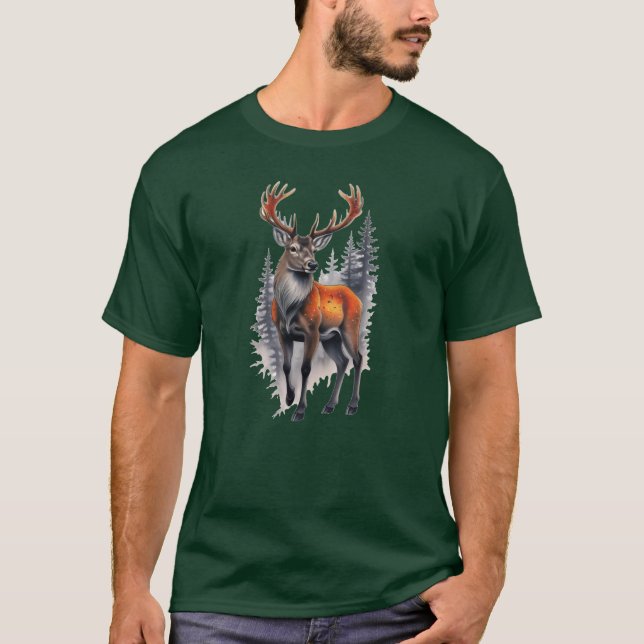 Camiseta Majestic Whitetail Deer Buck  (Frente)