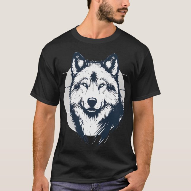 Camiseta Majestic Wolf  - Tribal Graphic, Unisex (Frente)