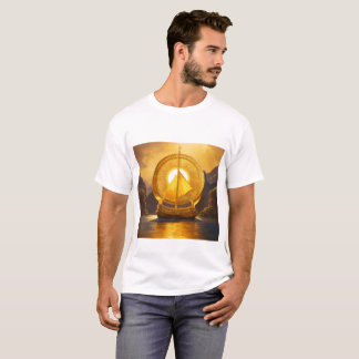 Camiseta majestosa de Ouro - Embripar a luz