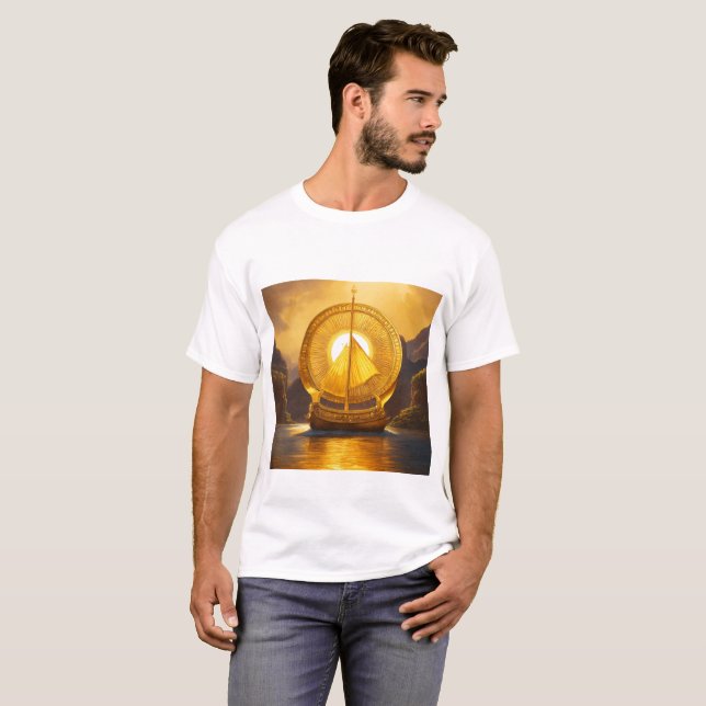 Camiseta majestosa de Ouro - Embripar a luz (Frente Completa)