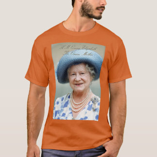 Camiseta Majestoso! HM Queen Elizabeth A Rainha Mãe Clas