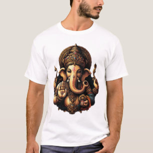 Camiseta Majestoso Lord Ganesha em Divine Aura"