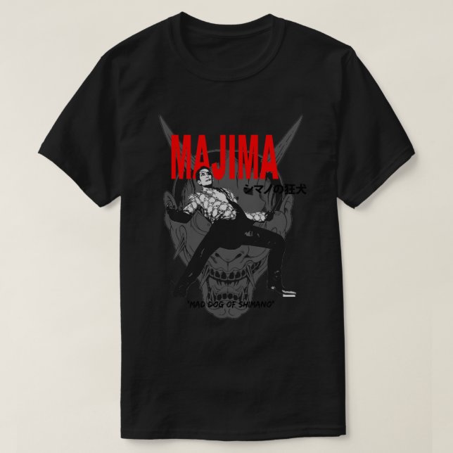 Camiseta Majima Mad Dog of Shimano Classic T-Shirt (Frente do Design)