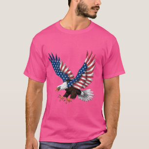 Camiseta Majnacional Águia Americana Bandeira EUA 4 de julh