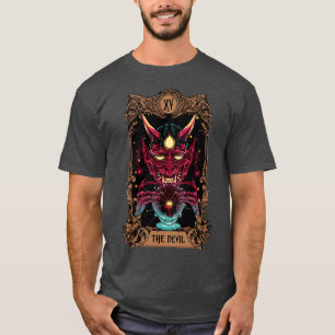 Camiseta Major Arcana Tarot d Diabo XV Halloween