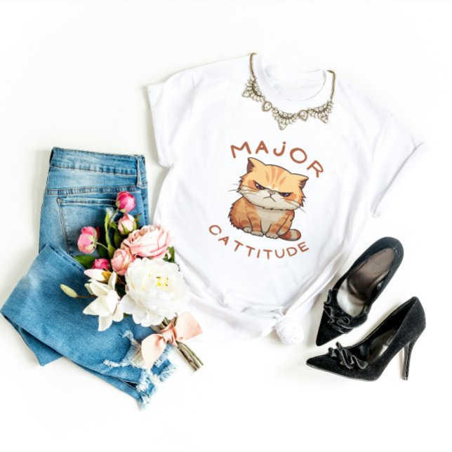 Camiseta Major Cattitude (Criador carregado)