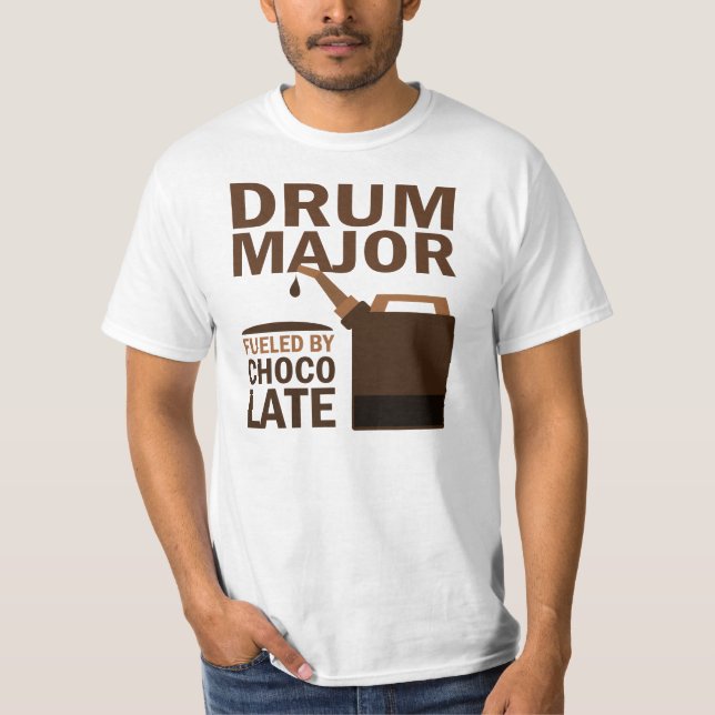 Camiseta Major de cilindro chocolate (engraçado) (Frente)