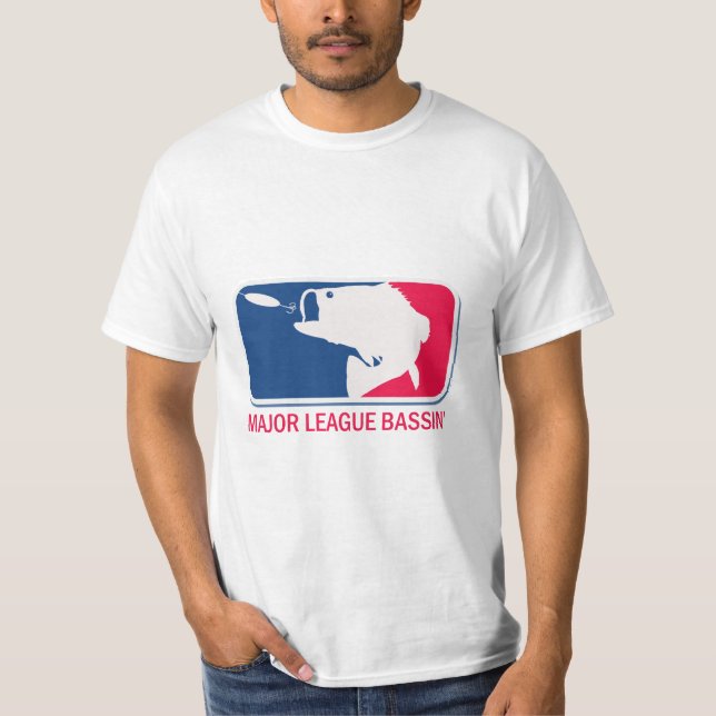 Camiseta Major League Bassin Largemouth Bass Angler (Frente)