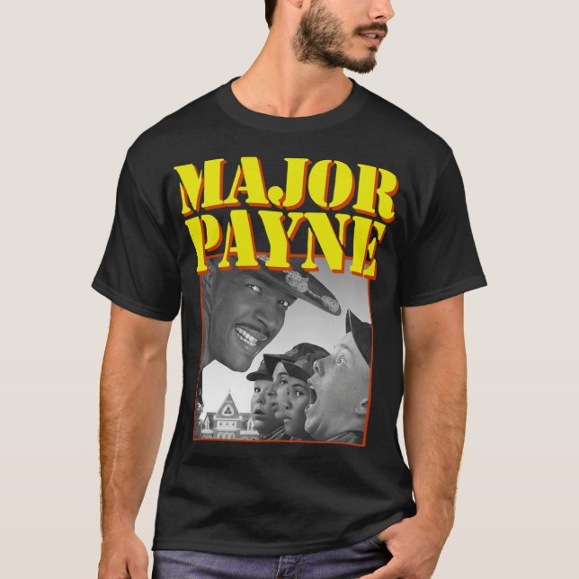 Camiseta Major Payne Retro engraçado (Frente)
