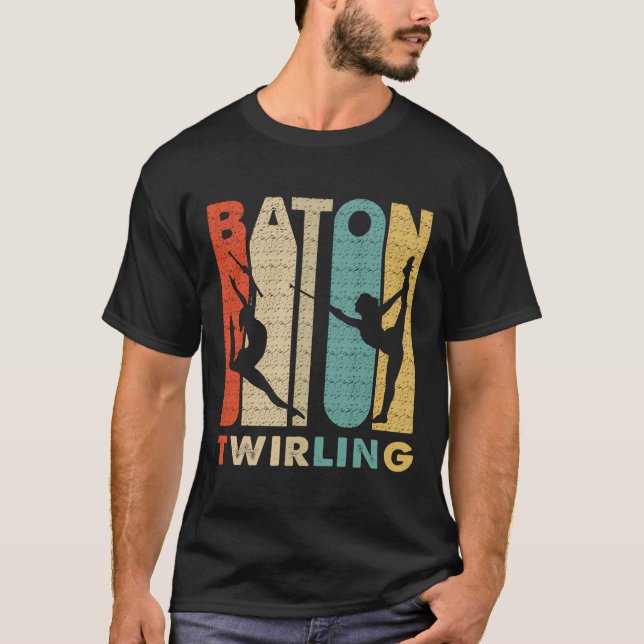Camiseta Majorette Baton Twirling Gift (Frente)
