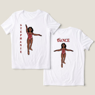 Camiseta Majorette/Dançarina Vermelha Animal 