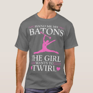 Camiseta Majorette Dance Baton Girl Twirl
