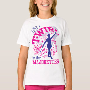 Camiseta Majorettes, a vida é um Twirl, Majorette